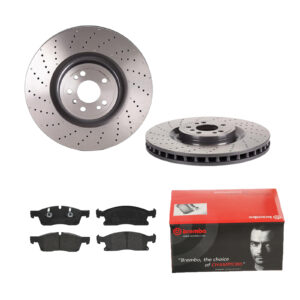 BREMBO Bremsesæt, skivebremser 142056869 foraksel perforeret/ventileret 375mm 36mm for MERCEDES-BENZ