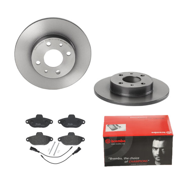 BREMBO Bremsesæt, skivebremser 142057026 bagaksel fuld 240mm 11mm for FORD ABARTH FIAT ALFA ROMEO