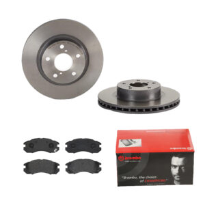 BREMBO Bremsesæt, skivebremser 142057318 foraksel indvendig ventileret 260mm 24mm for SUBARU NISSAN
