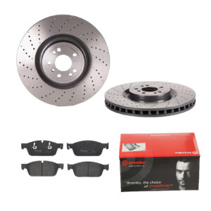 BREMBO Bremsesæt, skivebremser 142057640 foraksel perforeret/ventileret 375mm 36mm for MERCEDES-BENZ