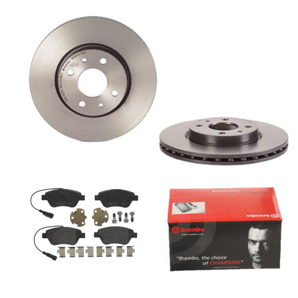 BREMBO Bremsesæt, skivebremser ijdtidbnj1 foraksel indvendig ventileret 257mm 22mm for PEUGEOT CITROËN LANCIA FIAT