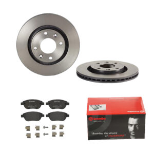 BREMBO Bremsesæt, skivebremser ijdtidd3g4 foraksel indvendig ventileret 266mm 22mm for PEUGEOT CITROËN OPEL FENGSHEN GEELY CITROËN (DF-PSA) DS DONGFEN