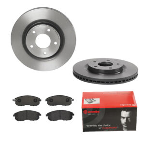 BREMBO Bremsesæt, skivebremser ijdtiddlk4 foraksel indvendig ventileret 296mm 26mm for NISSAN NISSAN (DFAC) INFINITI RENAULT