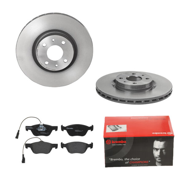 BREMBO Bremsesæt, skivebremser ijdtiddvi9 foraksel indvendig ventileret 284mm 22mm for PEUGEOT CITROËN FIAT ALFA ROMEO LANCIA ABARTH
