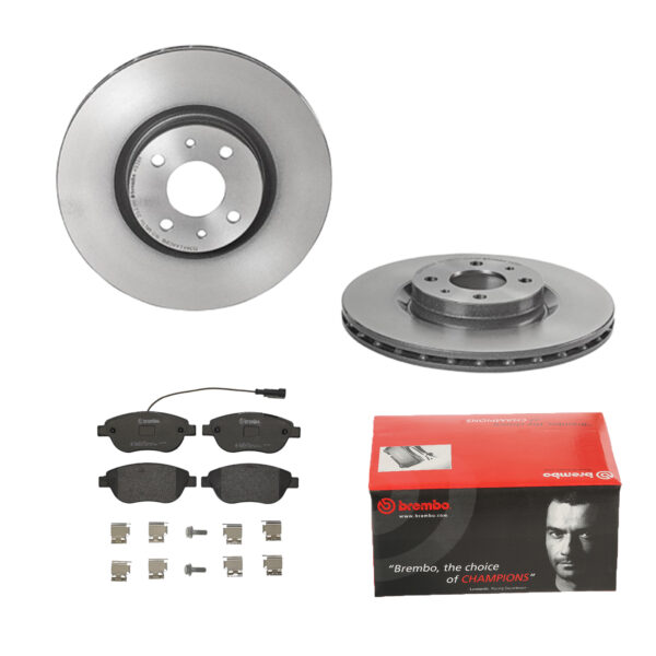 BREMBO Bremsesæt, skivebremser ijdtiddx11 foraksel indvendig ventileret 284mm 22mm for PEUGEOT CITROËN OPEL FIAT ALFA ROMEO ABARTH LANCIA GENERAL MOTO