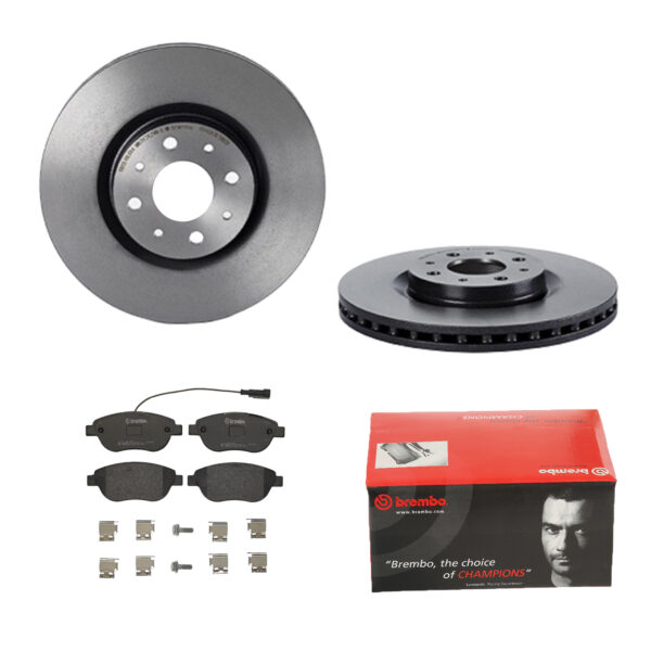 BREMBO Bremsesæt, skivebremser ijdtiddx87 foraksel indvendig ventileret 281mm 26mm for PEUGEOT OPEL FIAT ALFA ROMEO LANCIA GENERAL MOTORS
