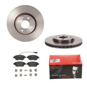 BREMBO Bremsesæt, skivebremser ijdtiddxf3 foraksel indvendig ventileret 257mm 22mm for PEUGEOT CITROËN OPEL FIAT ALFA ROMEO LANCIA GENERAL MOTORS