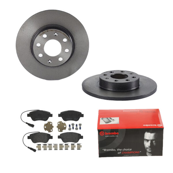 BREMBO Bremsesæt, skivebremser ijdtide0c7 foraksel fuld 257mm 12mm for FIAT CITROËN PEUGEOT
