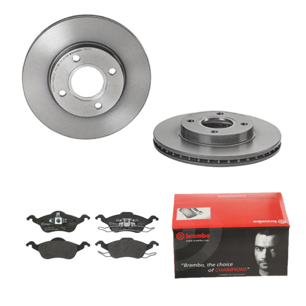 BREMBO Bremsesæt, skivebremser ijdtided51 foraksel indvendig ventileret 258mm 22mm for FORD MAZDA