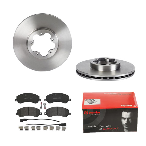 BREMBO Bremsesæt, skivebremser ijdtidekd5 foraksel indvendig ventileret 300mm 28mm for FORD BYD