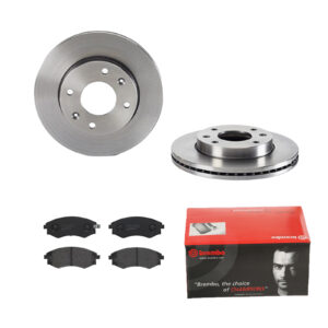 BREMBO Bremsesæt, skivebremser ijdtides55 foraksel indvendig ventileret 257mm 24mm for HYUNDAI NISSAN DAEWOO KIA HYUNDAI (BEIJING) SSANGYONG