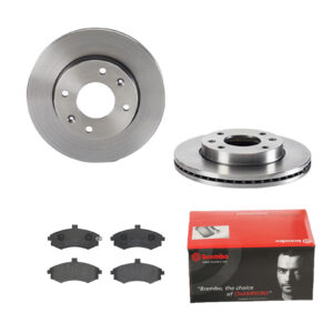 BREMBO Bremsesæt, skivebremser ijdtidesb1 foraksel indvendig ventileret 257mm 24mm for HYUNDAI KIA