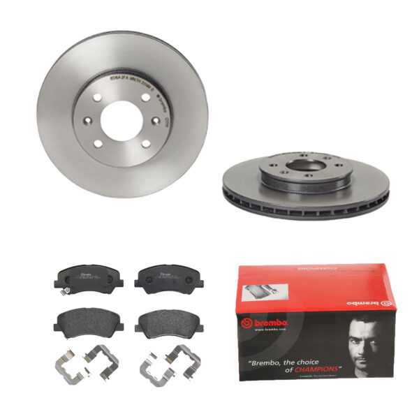 BREMBO Bremsesæt, skivebremser ijdtideun5 foraksel indvendig ventileret 256mm 22mm for GEELY KIA HYUNDAI HYUNDAI (BEIJING) KIA (DYK) EMGRAND