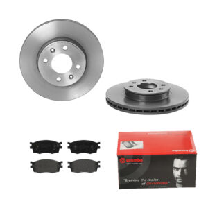BREMBO Bremsesæt, skivebremser ijdtideut1 foraksel indvendig ventileret 256mm 22mm for HYUNDAI JAC