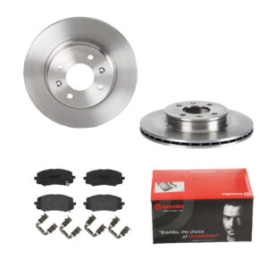 BREMBO Bremsesæt, skivebremser ijdtidewh1 foraksel indvendig ventileret 256mm 18mm for HYUNDAI KIA
