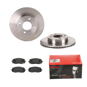 BREMBO Bremsesæt, skivebremser ijdtidf214 foraksel indvendig ventileret 241mm 18mm for HYUNDAI KIA NAZA