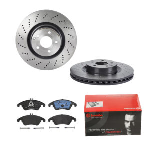 BREMBO Bremsesæt, skivebremser ijdtidfiv0 foraksel perforeret/ventileret 344mm 32mm for MERCEDES-BENZ