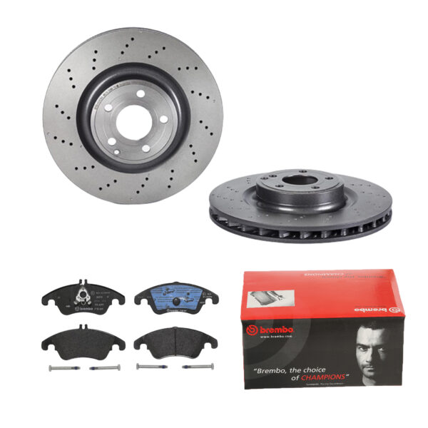 BREMBO Bremsesæt, skivebremser ijdtidfkp6 foraksel perforeret/ventileret 344mm 32mm for MERCEDES-BENZ