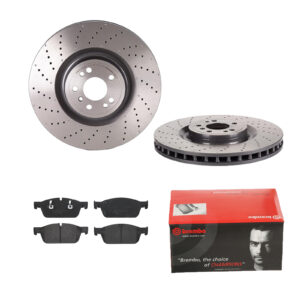 BREMBO Bremsesæt, skivebremser ijdtidfm70 foraksel perforeret/ventileret 375mm 36mm for MERCEDES-BENZ