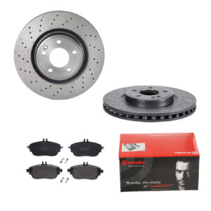 BREMBO Bremsesæt, skivebremser ijdtidfn76 foraksel perforeret/ventileret 320mm 30mm for MERCEDES-BENZ INFINITI