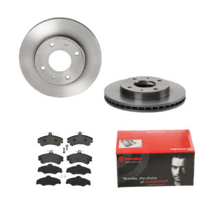 BREMBO Bremsesæt, skivebremser ijdtidfqp2 foraksel indvendig ventileret 256mm 24mm for VOLVO MITSUBISHI PROTON