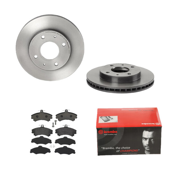 BREMBO Bremsesæt, skivebremser ijdtidfqp2 foraksel indvendig ventileret 256mm 24mm for VOLVO MITSUBISHI PROTON