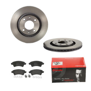 BREMBO Bremsesæt, skivebremser ijdtidg7d2 foraksel indvendig ventileret 266mm 20mm for CITROËN PEUGEOT