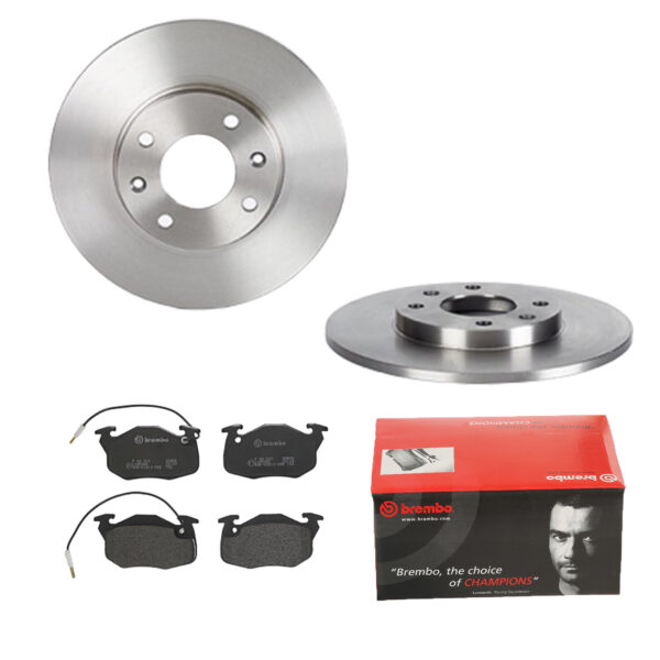 BREMBO Bremsesæt, skivebremser ijdtidg8j4 foraksel fuld 266mm 10mm for CITROËN PEUGEOT RENAULT