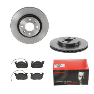 BREMBO Bremsesæt, skivebremser ijdtidggj2 foraksel indvendig ventileret 259mm 20mm for PEUGEOT CITROËN DACIA RENAULT NISSAN