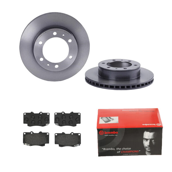 BREMBO Bremsesæt, skivebremser ijdtidh9v8 foraksel indvendig ventileret 297mm 25mm for TOYOTA