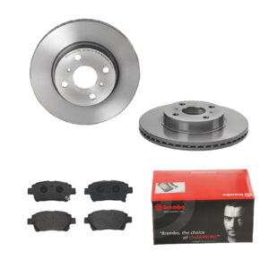 BREMBO Bremsesæt, skivebremser ijdtidhap8 foraksel indvendig ventileret 255mm 20mm for TOYOTA