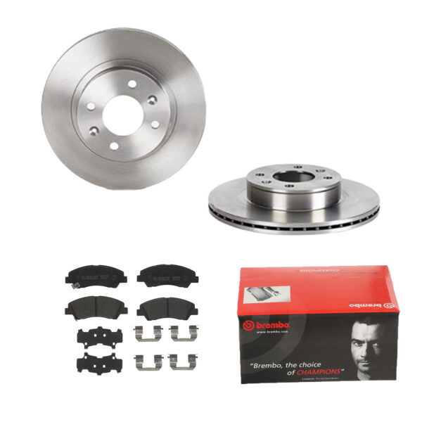 BREMBO Bremsesæt, skivebremser ijdtidhqj8 foraksel indvendig ventileret 252mm 18mm for HYUNDAI KIA