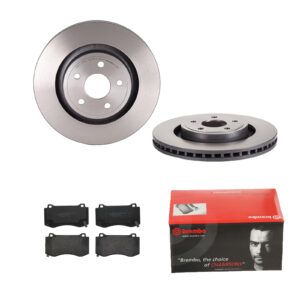 BREMBO Bremsesæt, skivebremser ijdtidhrv6 foraksel indvendig ventileret 360mm 32mm for JEEP CHRYSLER