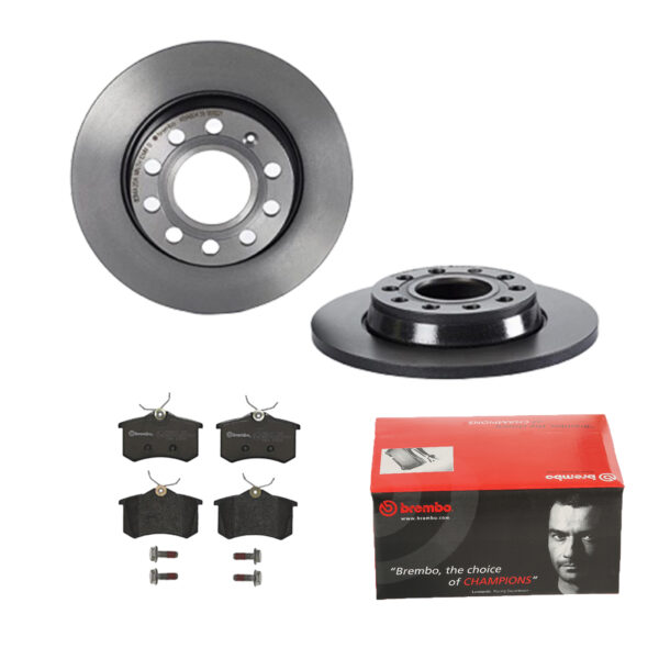 BREMBO Bremsesæt, skivebremser ijdtidi2v2 bagaksel fuld 255mm 12mm for PEUGEOT MG (SAIC) ROEWE (SAIC) SKODA CITROËN AUDI SEAT VW RENAULT EUROPESTAR NI