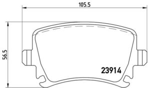 BREMBO Bremsesæt, skivebremser ijdtidi414 bagaksel fuld 288mm 12mm for SKODA AUDI VW SEAT VW (FAW) AUDI (FAW)