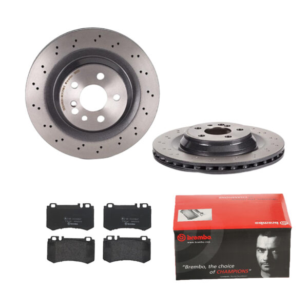 BREMBO Bremsesæt, skivebremser ijdtidjev0 bagaksel perforeret/ventileret 330mm 26mm for MERCEDES-BENZ