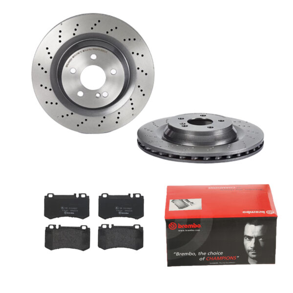 BREMBO Bremsesæt, skivebremser ijdtidjhd0 bagaksel perforeret/ventileret 330mm 26mm for MERCEDES-BENZ