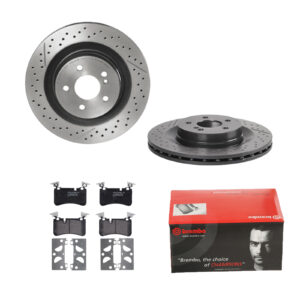 BREMBO Bremsesæt, skivebremser ijdtidjjv0 bagaksel lukket/perforeret 330mm 26mm for MERCEDES-BENZ