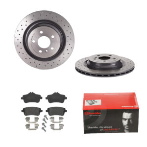 BREMBO Bremsesæt, skivebremser ijdtidjkv6 bagaksel perforeret/ventileret 330mm 22mm for MERCEDES-BENZ