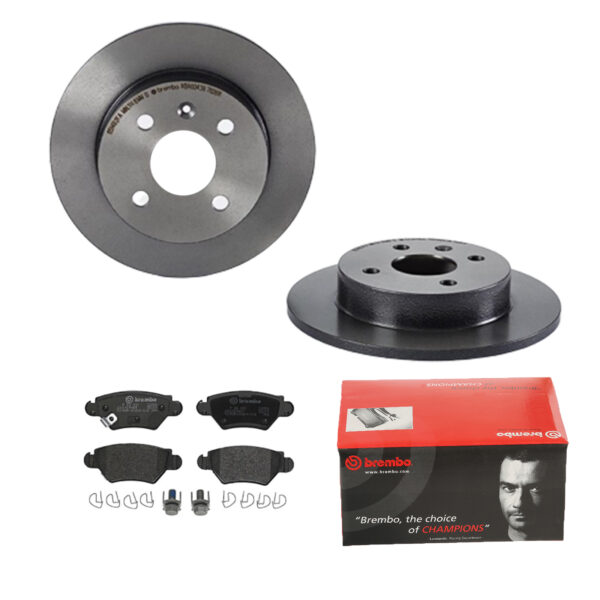 BREMBO Bremsesæt, skivebremser ijdtidjs70 bagaksel fuld 240mm 10mm for OPEL VAUXHALL