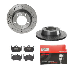 BREMBO Bremsesæt, skivebremser ijdtidjud8 bagaksel perforeret/ventileret 299mm 20mm for PORSCHE