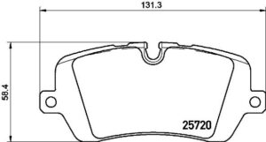 BREMBO Bremsesæt, skivebremser ijdtidjz16 bagaksel indvendig ventileret 350mm 25mm for LAND ROVER