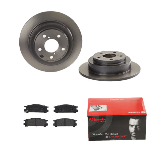 BREMBO Bremsesæt, skivebremser ijdtidk2j2 bagaksel fuld 266mm 10mm for SUBARU NISSAN