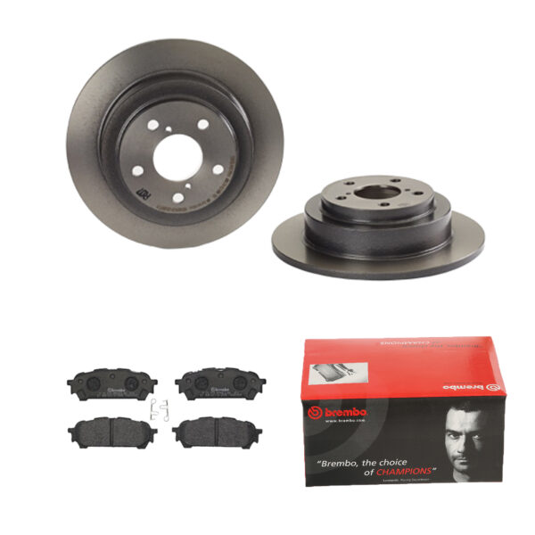 BREMBO Bremsesæt, skivebremser ijdtidk472 bagaksel fuld 266mm 10mm for SUBARU