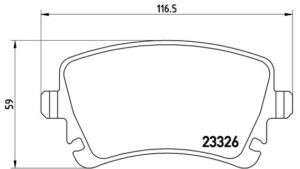 BREMBO Bremsesæt, skivebremser ijdtidkbd0 bagaksel indvendig ventileret 335mm 22mm for AUDI BENTLEY