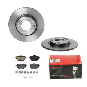 BREMBO Bremsesæt, skivebremser ijdtidkgp2 bagaksel fuld 268mm 12mm for OPEL VAUXHALL GEELY BYD CITROËN PEUGEOT PEUGEOT (DF-PSA) DS (CAPSA) HAVAL CITRO