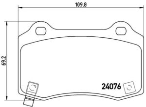 BREMBO Bremsesæt, skivebremser ijdtidkip4 bagaksel indvendig ventileret 350mm 28mm for CADILLAC CHEVROLET JEEP CHRYSLER DODGE