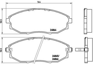 BREMBO Bremsesæt, skivebremser ijg5y0ucu9 foraksel indvendig ventileret 278mm 24mm for CHEVROLET (SGM) DAEWOO CHEVROLET SUZUKI