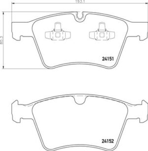 BREMBO Bremsesæt, skivebremser ijg5y0ugf5 foraksel indvendig ventileret 375mm 32mm for MERCEDES-BENZ