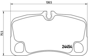 BREMBO Bremsesæt, skivebremser ijg5y0usl5 bagaksel perforeret/ventileret 330mm 28mm for PORSCHE